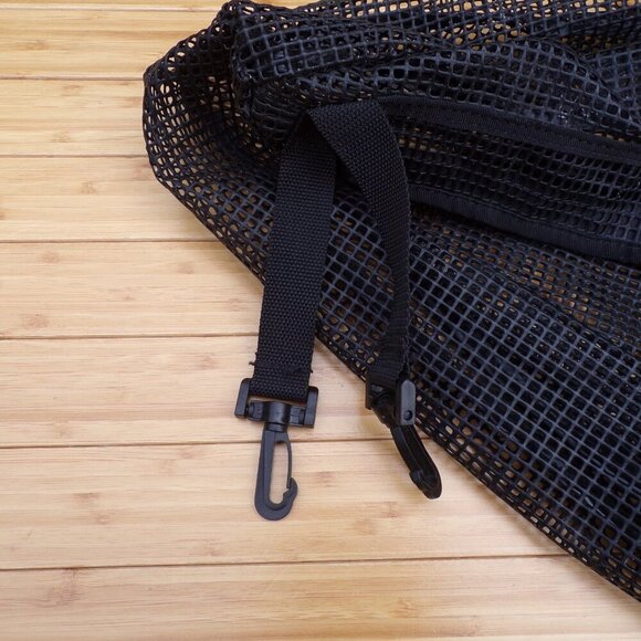 Rubberized Nylon Mesh Waterproof Storage Bag. Velcro Closure Kayak Canoe Boat - Picture 3 of 6